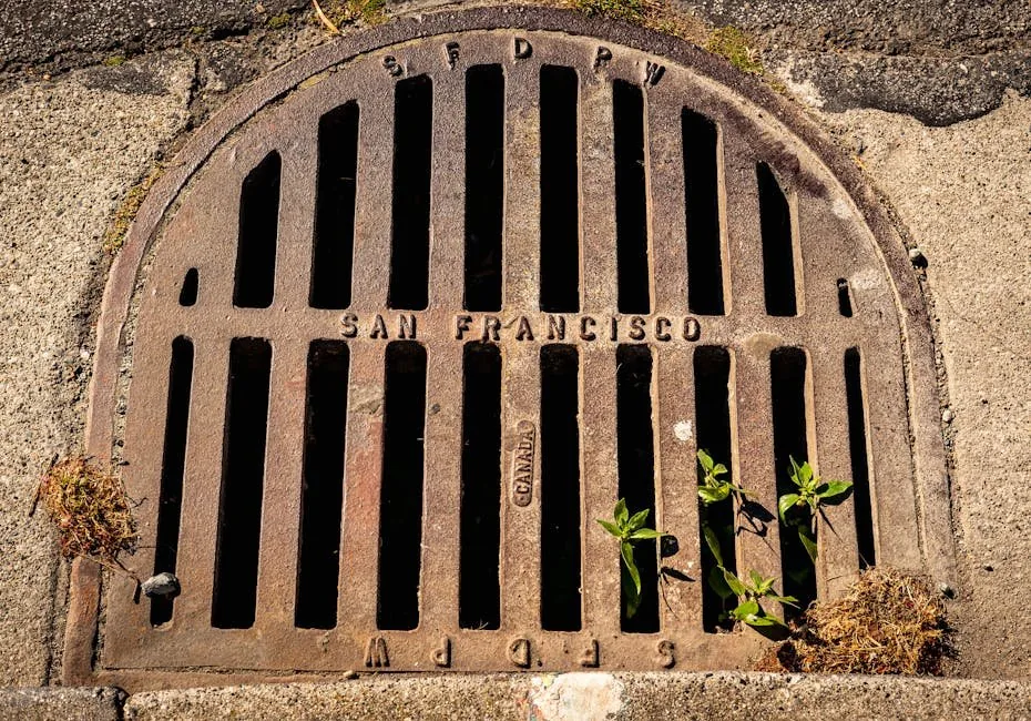 Weathered drain cover