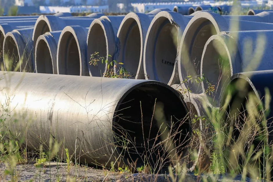 Concrete sewer and drain pipes